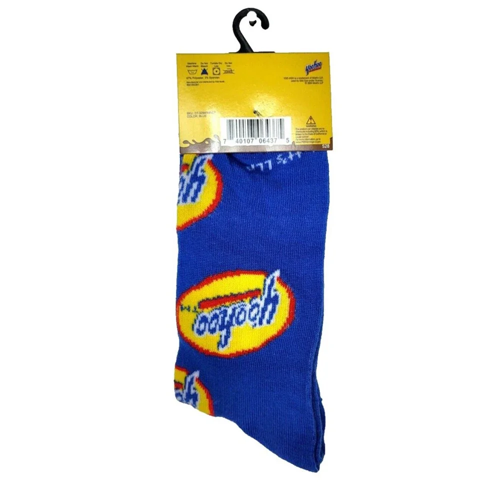 Yoohoo Drink Fun Novelty Crew Length Socks Men's Size 6-12 Odd Sox